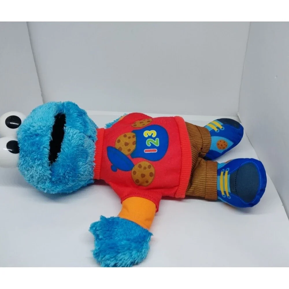 Hasbro Sesame Street Talking 123 Counting Cookie Monster Stuffed Toy Plush Teste